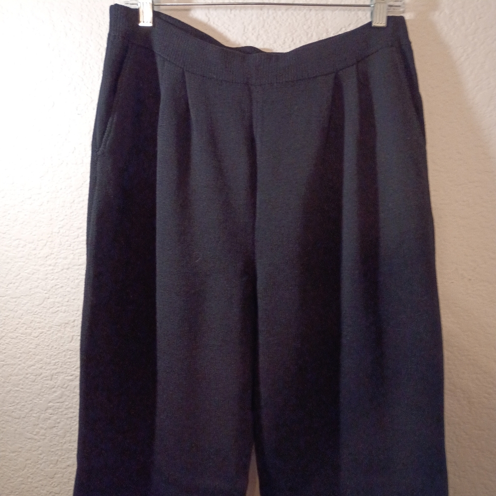 St. John Basics Black Santana Knit Pant Size 8
